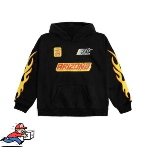 Arizona Beverage Store Merch Hot Wheels X Arizona Black Flame Hoodie Youth