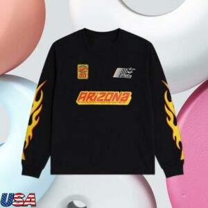 Arizona Beverage Store Merch Hot Wheels X Arizona Black Flame Long-Sleeve T-Shirt