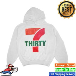 Asspizza Store Merch 7-Thirty Hoodie White