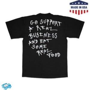 Asspizza Store Merch Eat Real Food Shirt Black