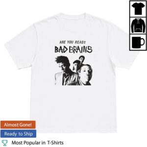 Bad Brains Merch Store Are You Ready White T-Shirt