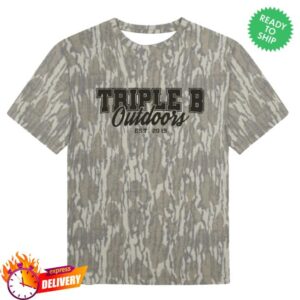 Bbb Outdoors Store Merch Triple B Outdoors Logo Mossy Oak Bottomland Tee
