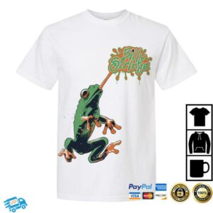 Billy Strings Merch Store Frog Splatter Tee With Dates (True Love)