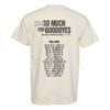 Billy Strings Merch Store So Much For Goodbyes Tee With Dates (Dana Trippe)