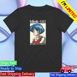 Blink-182 Merch Store Anime Cheap Punk Rock Black T-Shirt