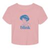Blink-182 Merch Store Anime Pink Crop Tee