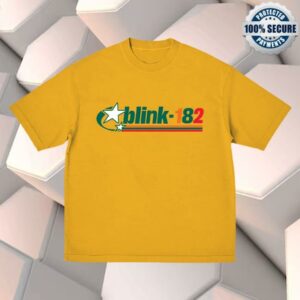 Blink-182 Store Merch 7-11 X Blink-182 Gold Star T-Shirt