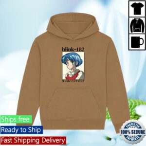 Blink-182 Store Merch Anime Cheap Punk Rock Brown Hoodie