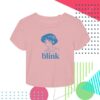 Blink-182 Store Merch Anime Pink Crop Tee