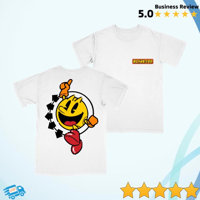 Blink-182 Store Merch Pac-Man X Blink-182 Smiley T-Shirt 5 Blink-182 Store Merch Pac-Man X Blink-182 Smiley T-Shirt
