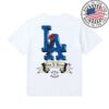 Born X Raised Store Merch Born X Raised + Dodgers Rose Tee White