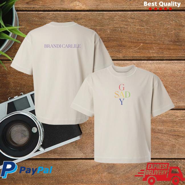 Brandi Carlile Store Merch Sad Gay Logo Tee 5 Brandi Carlile Store Merch Sad Gay Logo Tee