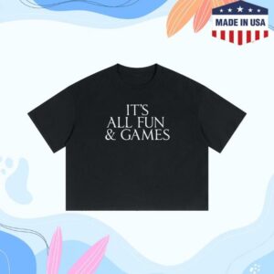 Bronze Avery Store Merch It's All Fun & Games Boxy Crop T-Shirt