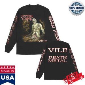 Cannibal Corpse Store Merch Vile Cover Long Sleeve (Black)