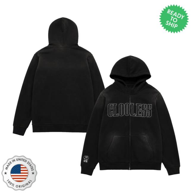 Clooless Store Merch Varsity Zip Hoodie Vintage Black 5 Clooless Store Merch Varsity Zip Hoodie Vintage Black