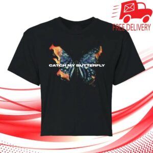 Dirty Honey Merch Store Catch My Butterfly Women's Crop Top