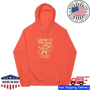 Dr Seuss Merch Shop The Lorax Hoodie I Speak For The Trees Orange