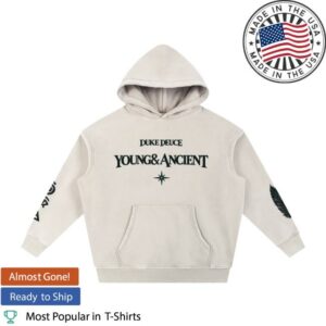 Dukedeuce Store Merch Young & Ancient Off-White Oversized Hoodie
