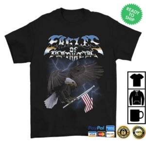Eagles Of Death Metal Merch Store Lighting Eagle American Flag Tee