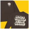 Greg Levy For U.S. Senate Merch Send A Worker To The Senate Brown Crewneck