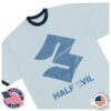 Halfevilco Store Merch Athletic Ringer Tee