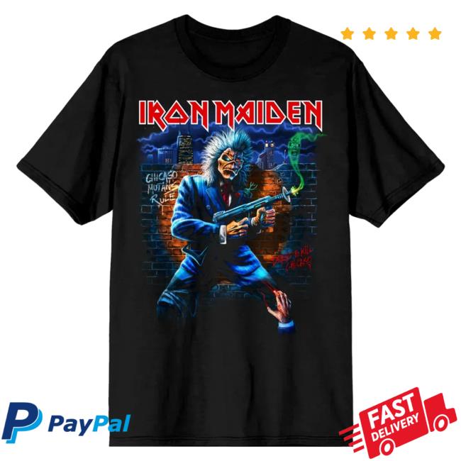 Iron Maiden Store Merch Run For Your Lives 2026 Tour Chicago Tee 3 Iron Maiden Store Merch Run For Your Lives 2026 Tour Chicago Tee