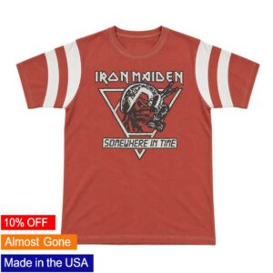 Iron Maiden Store Merch Somewhere In Time Vintage Red Tee