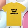 James Marriott Store Merch You've Been Warned Yellow Tee