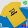 James Marriott Store Merch You've Been Warned Yellow Tee