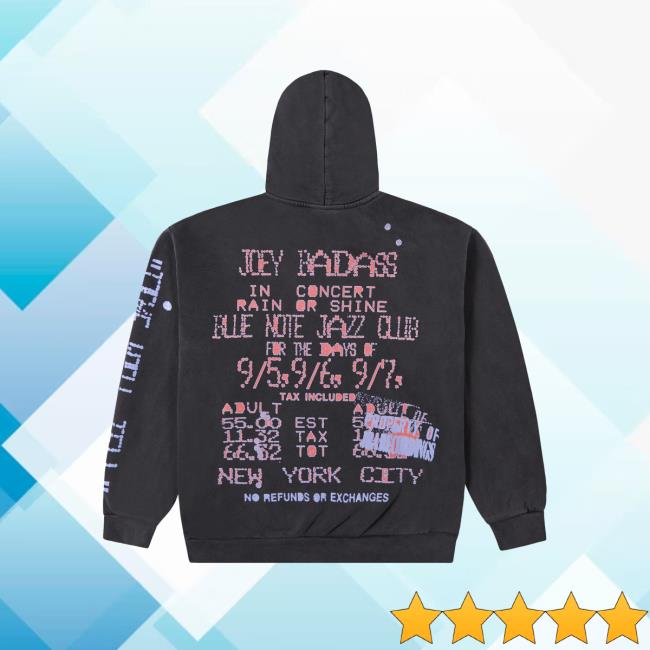 Joey Basdass Store Merch Joey Bada$$ Blue Note New York (Black Hoodie) 4 Joey Basdass Store Merch Joey Bada$$ Blue Note New York (Black Hoodie)
