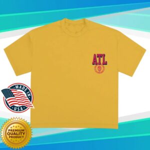 Jonas Brothers Merch Store Burning Up All Over Again Atlanta, Ga City Tee Yellow