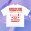 Jonas Brothers Merch Store Burning Up All Over Again Orlando, Fl City Tee White