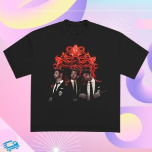 Jonas Brothers Merch Store Burning Up Crest Tour Tee