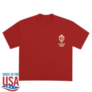 Jonas Brothers Merch Store Burning Up Tour Tee Red