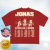 Jonas Brothers Merch Store Burning Up Tour Tee Red