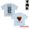 Jonas Brothers Store Merch Burnin' Up Tour Tee Baby Blue 2 Jonas Brothers Store Merch Burnin' Up Tour Tee Baby Blue