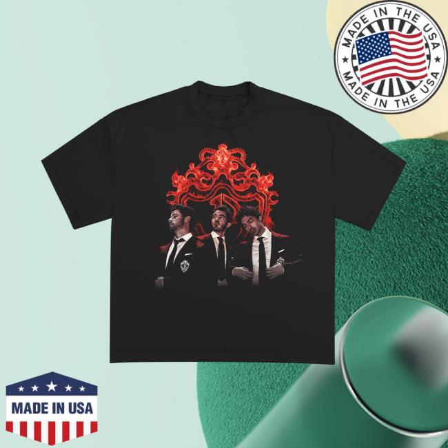 Jonas Brothers Store Merch Burning Up Crest Tour Tee 3 Jonas Brothers Store Merch Burning Up Crest Tour Tee