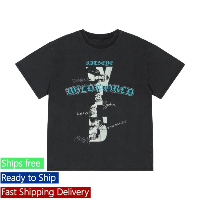 Katseye Store Merch Wildworld Black Routing T-Shirt 3 Katseye Store Merch Wildworld Black Routing T-Shirt