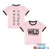 Katseye Store Merch Wildworld Pink Ringer T-Shirt