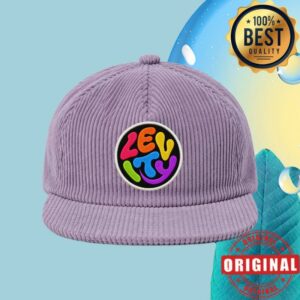 Levity Store Merch Levity Back To School Corduroy Strapback Hat In Moonstone Purple