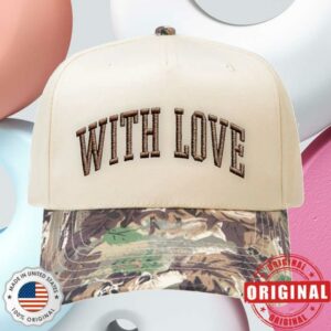 Madebyminelli Store Merch With Love Snapback (Camo Cream)