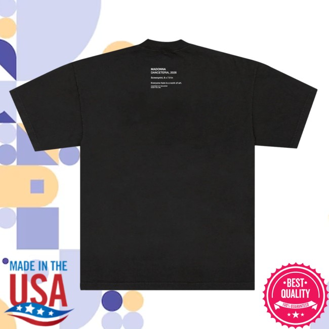 Madonna Merch Store Danceteria B&W Cassette Tee 4 Madonna Merch Store Danceteria B&W Cassette Tee