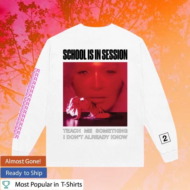 Madonna Store Merch School Is In Session Projection Long Sleeve Tee 4 Madonna Store Merch School Is In Session Projection Long Sleeve Tee