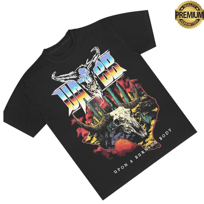 Merchdrop Store Upon A Burning Body Texas Shape Tee 4 Merchdrop Store Upon A Burning Body Texas Shape Tee