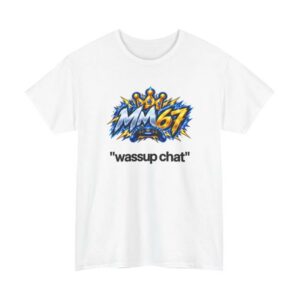 Mighty Mike Store Merch Mm67 Wassup Chat White Tee