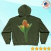 Nine Inch Nails Merch Store The Fragile Washed Green Zip-Up Hoodie