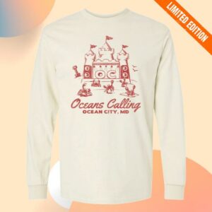 Oceans Calling Festival Merch Store Sand Castle Lineup Long Sleeve Tee