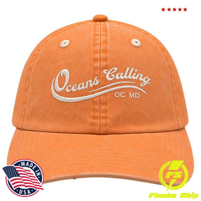 Oceans Calling Festival Store Merch Distressed Dad Hat 2 Oceans Calling Festival Store Merch Distressed Dad Hat