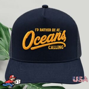 Oceans Calling Festival Store Merch I'd Rather Be At Trucker Hat