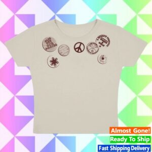 Olivia Rodrigo Merch Store Daisy Chain Fields Pins Baby Tee